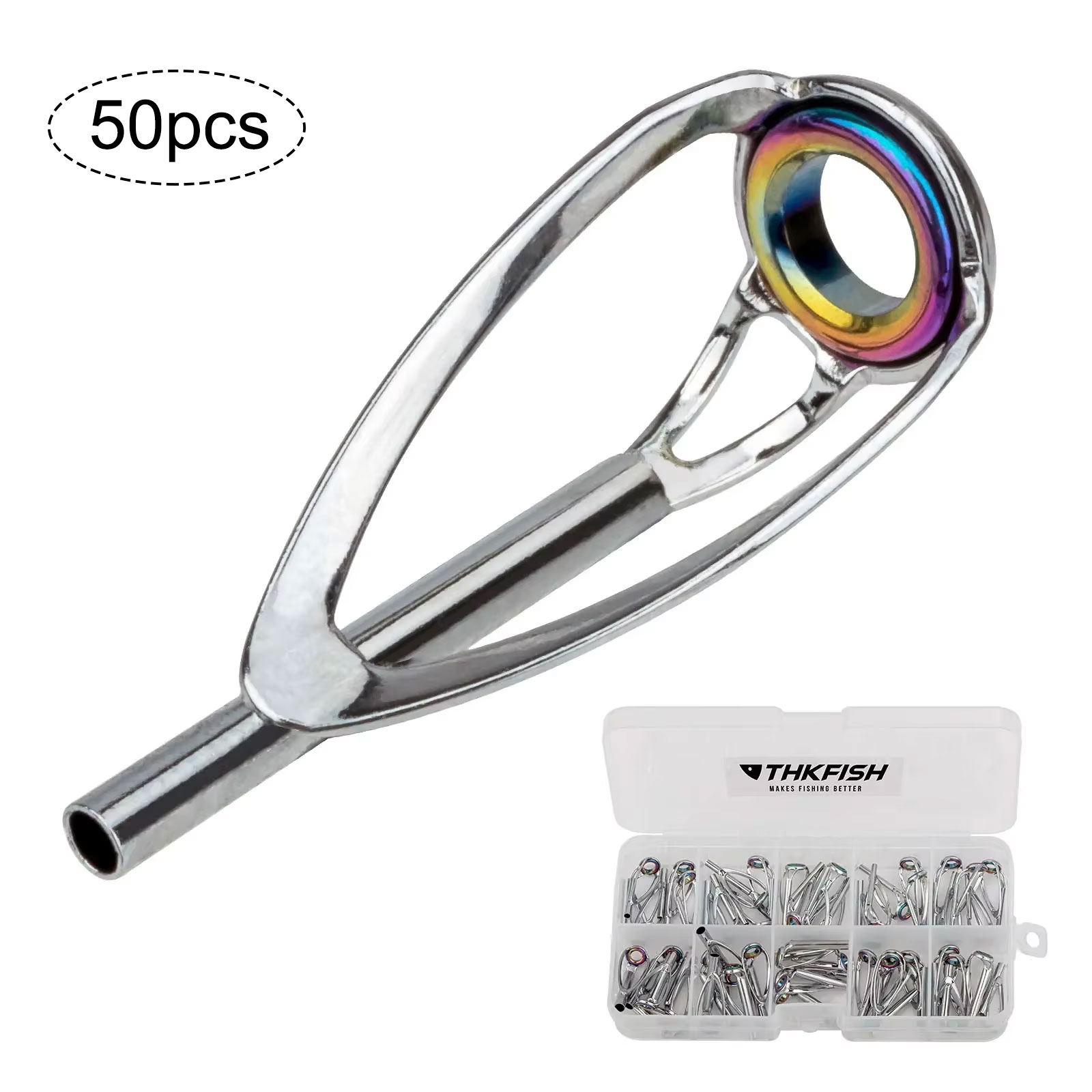 Fishing Rod Guide Replacement - 50 adet Olta Ucu Üst tamir