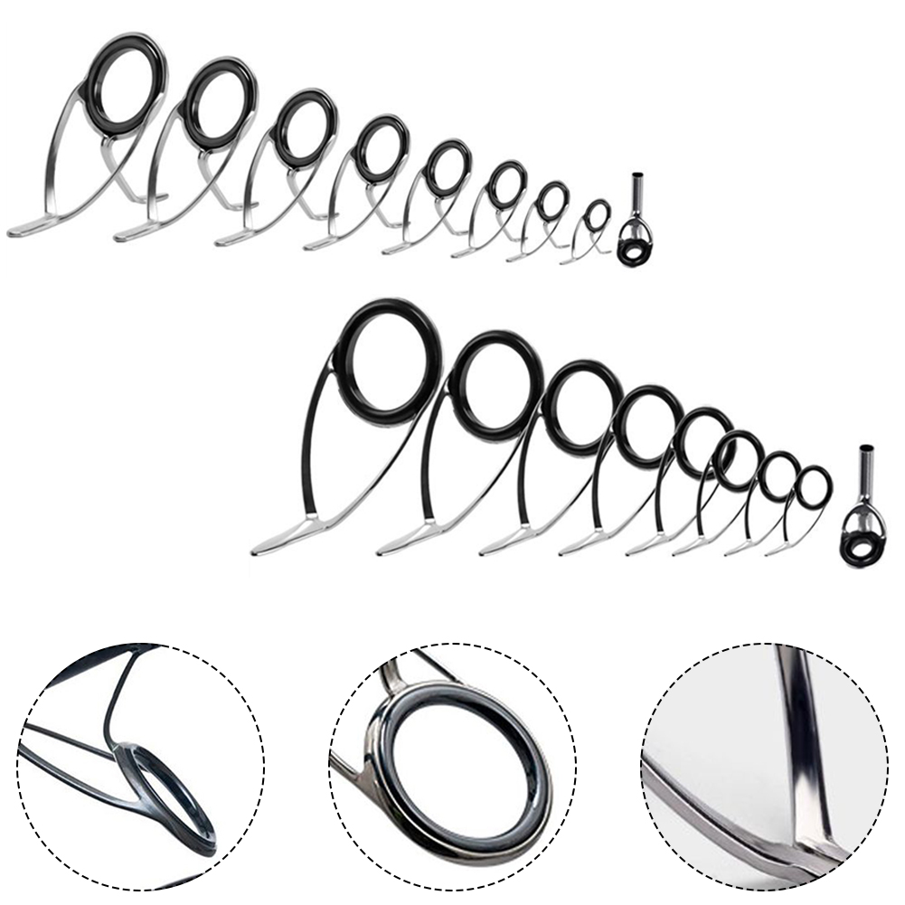 9 adet olta kılavuzu seramik y - Fishing Rod Repair Kit incelemesi ve fiyatı